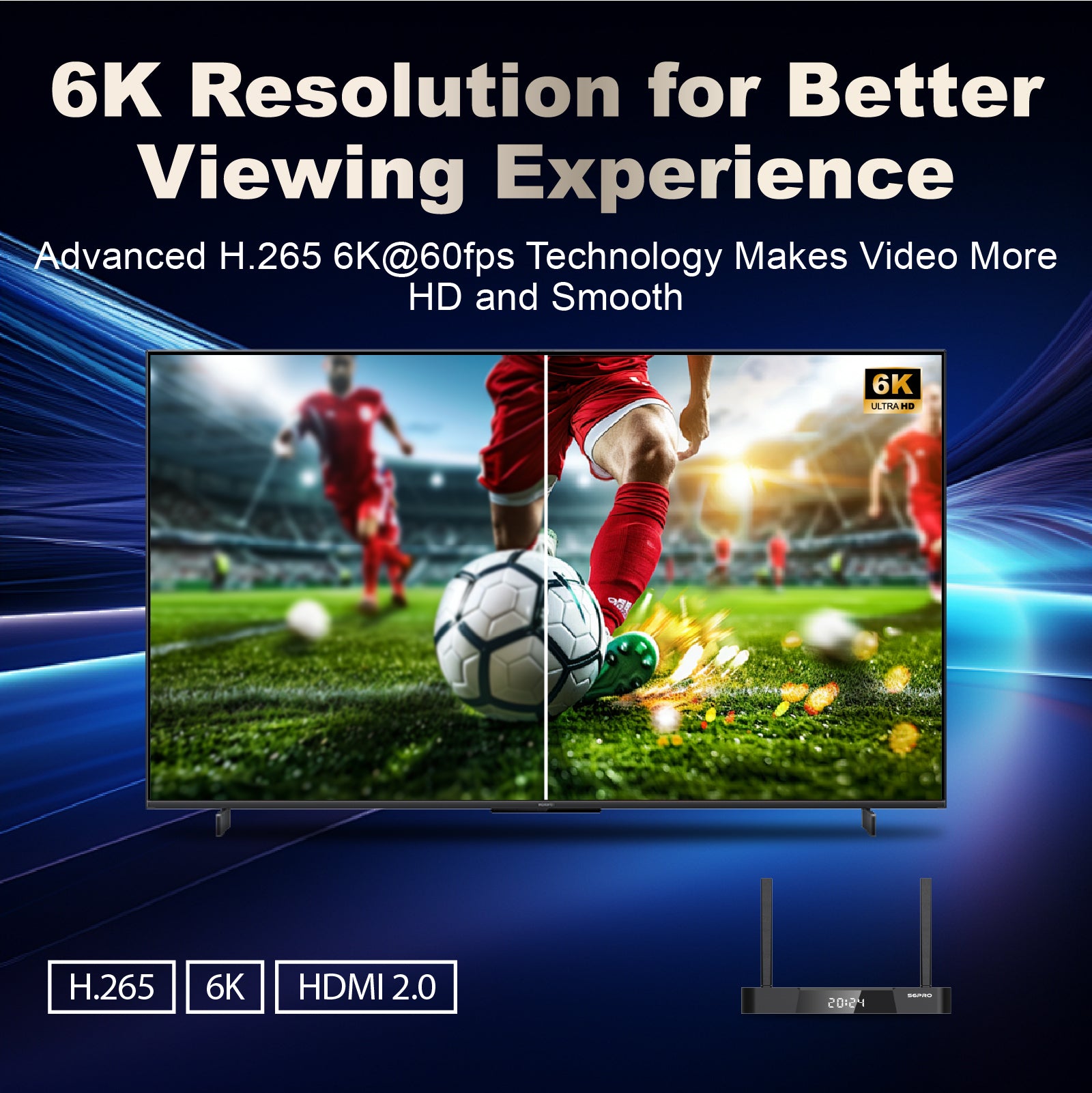 SuperBox S6 PRO Fully Loaded,2025 Newest Pack,4G+64G Powerful Smart Box,Time Shift, Parental Control Time,Super Powerful TV Box with Voice Remote Control,Ideal for Home