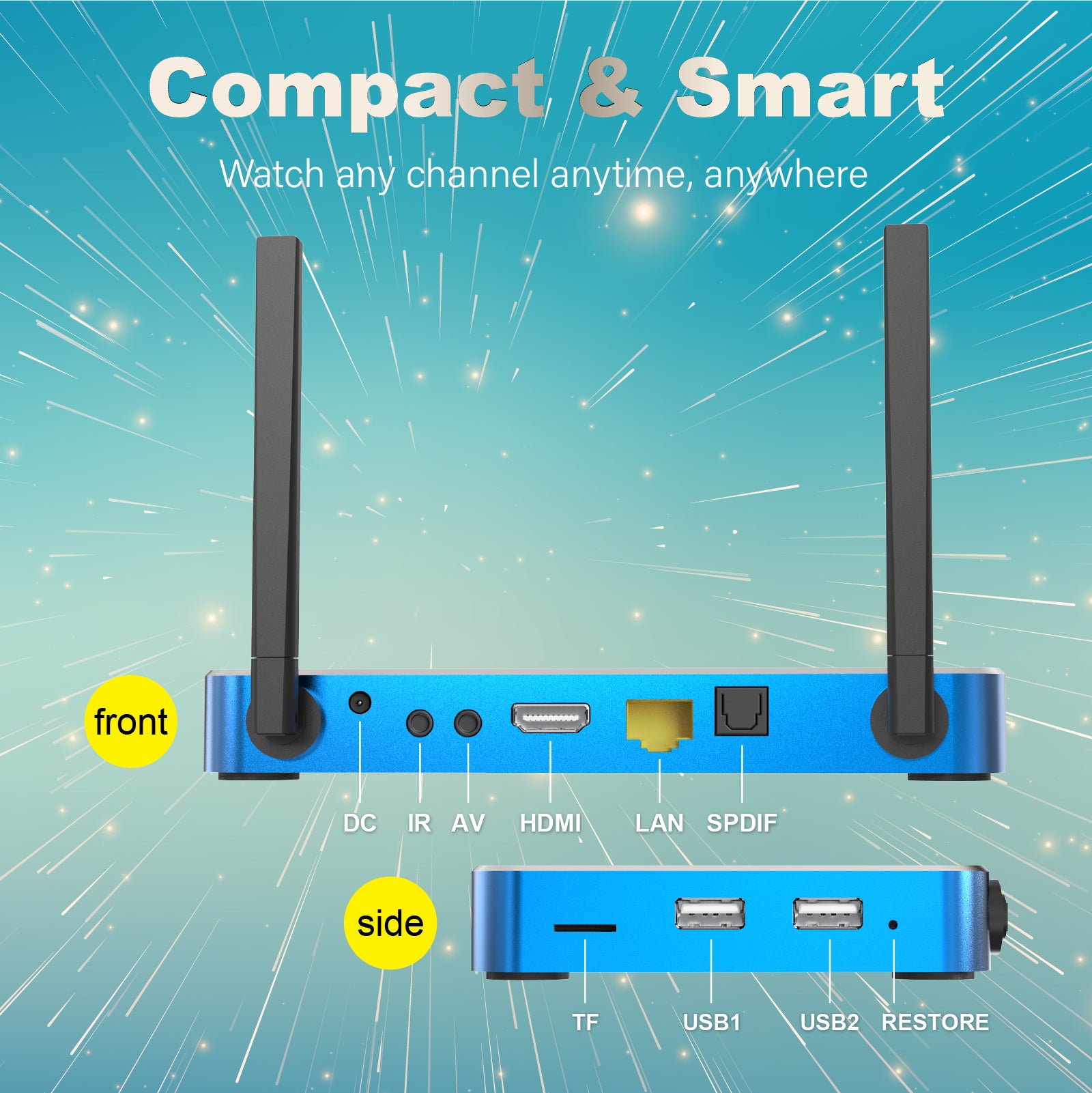 SuperBox S6 MAX Fully Loaded,2025 Newest Pack,4G+64G Powerful Smart Box,Time Shift, Parental Control Time,Super Powerful TV Box with Voice Remote Control,Ideal for Home