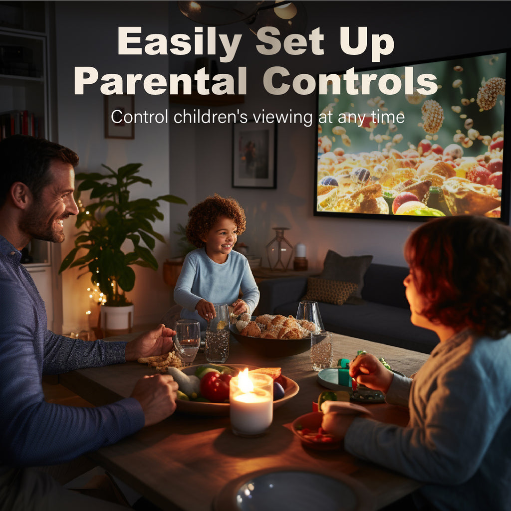 SuperBox S6 MAX Fully Loaded,2025 Newest Pack,4G+64G Powerful Smart Box,Time Shift, Parental Control Time,Super Powerful TV Box with Voice Remote Control,Ideal for Home