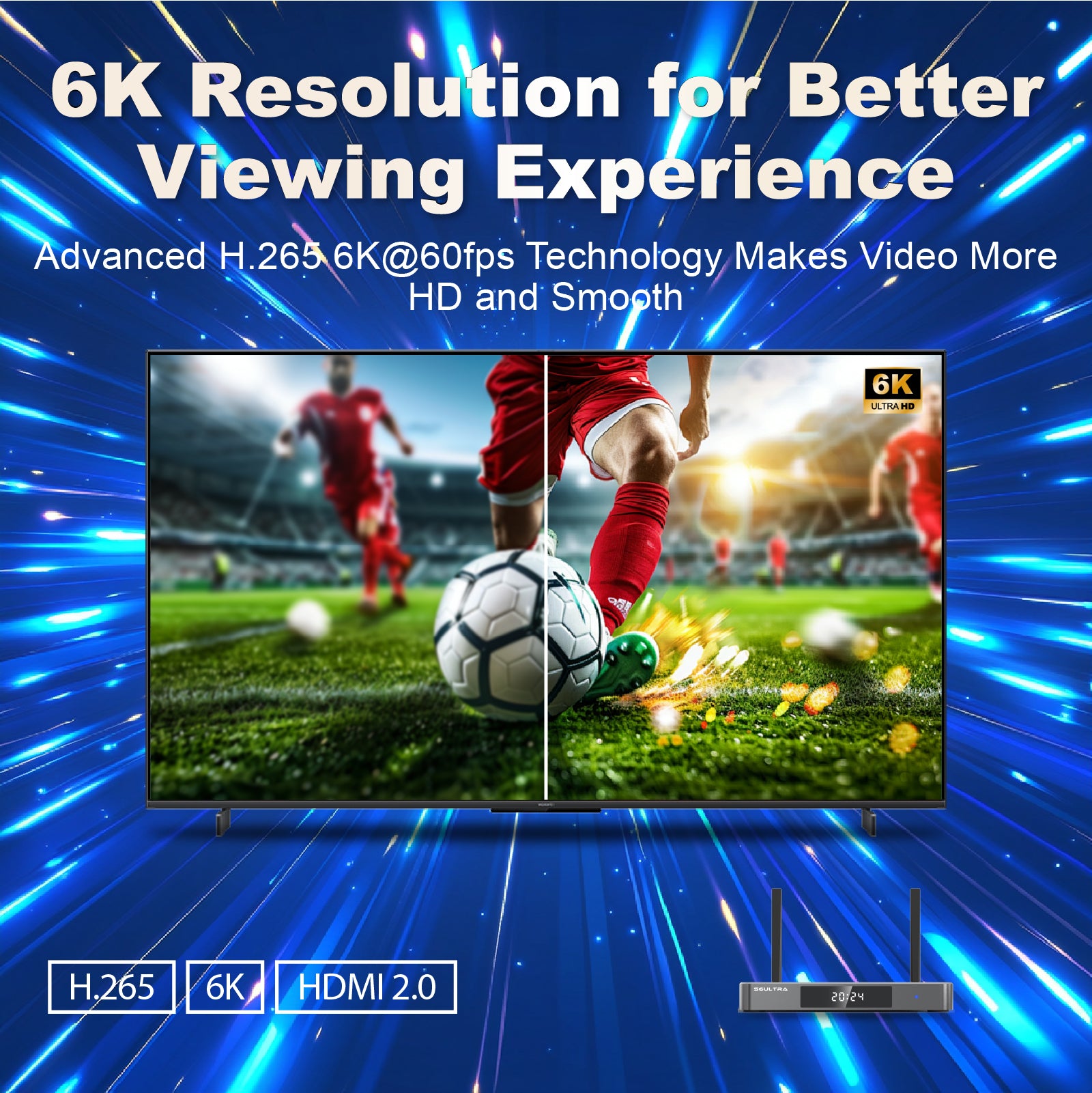 Latest SuperBox S6 Ultra Fully Loaded,2025 Newest Pack,4G+128G Powerful Smart Box,Time Shift, Parental Control Time,Super Powerful TV Box with Voice Remote Control,Ideal for Home