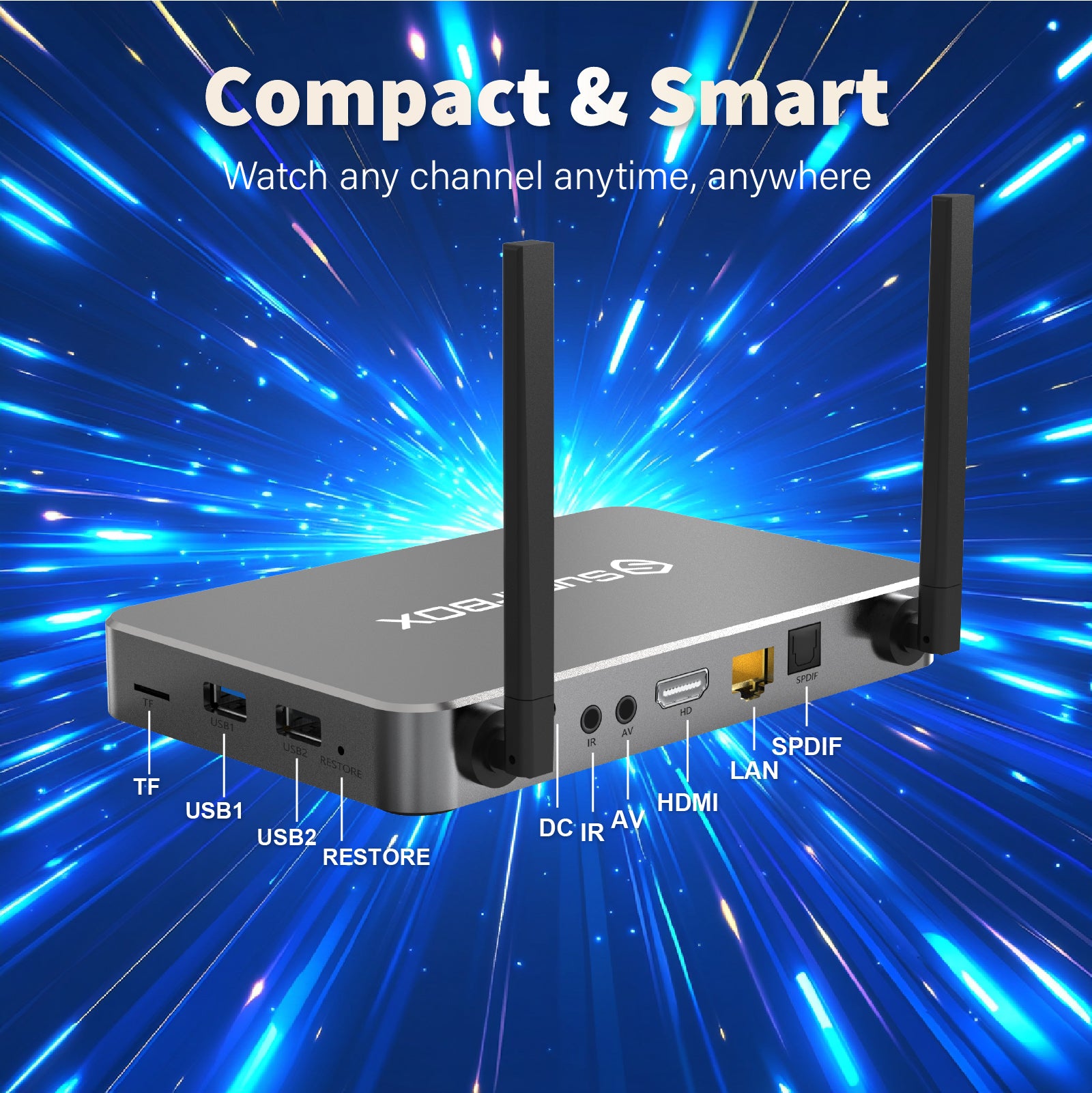 Latest SuperBox S6 Ultra Fully Loaded,2025 Newest Pack,4G+128G Powerful Smart Box,Time Shift, Parental Control Time,Super Powerful TV Box with Voice Remote Control,Ideal for Home