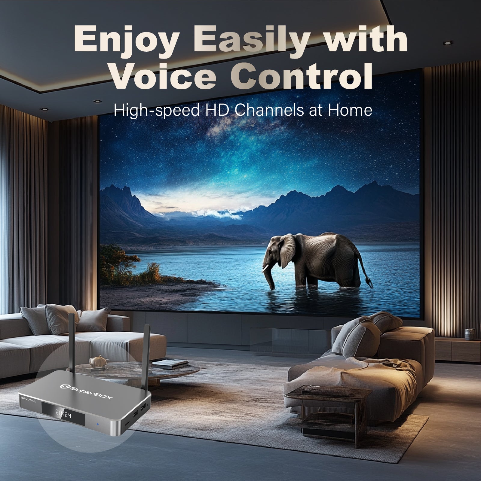 Latest SuperBox S6 Ultra Fully Loaded,2025 Newest Pack,4G+128G Powerful Smart Box,Time Shift, Parental Control Time,Super Powerful TV Box with Voice Remote Control,Ideal for Home