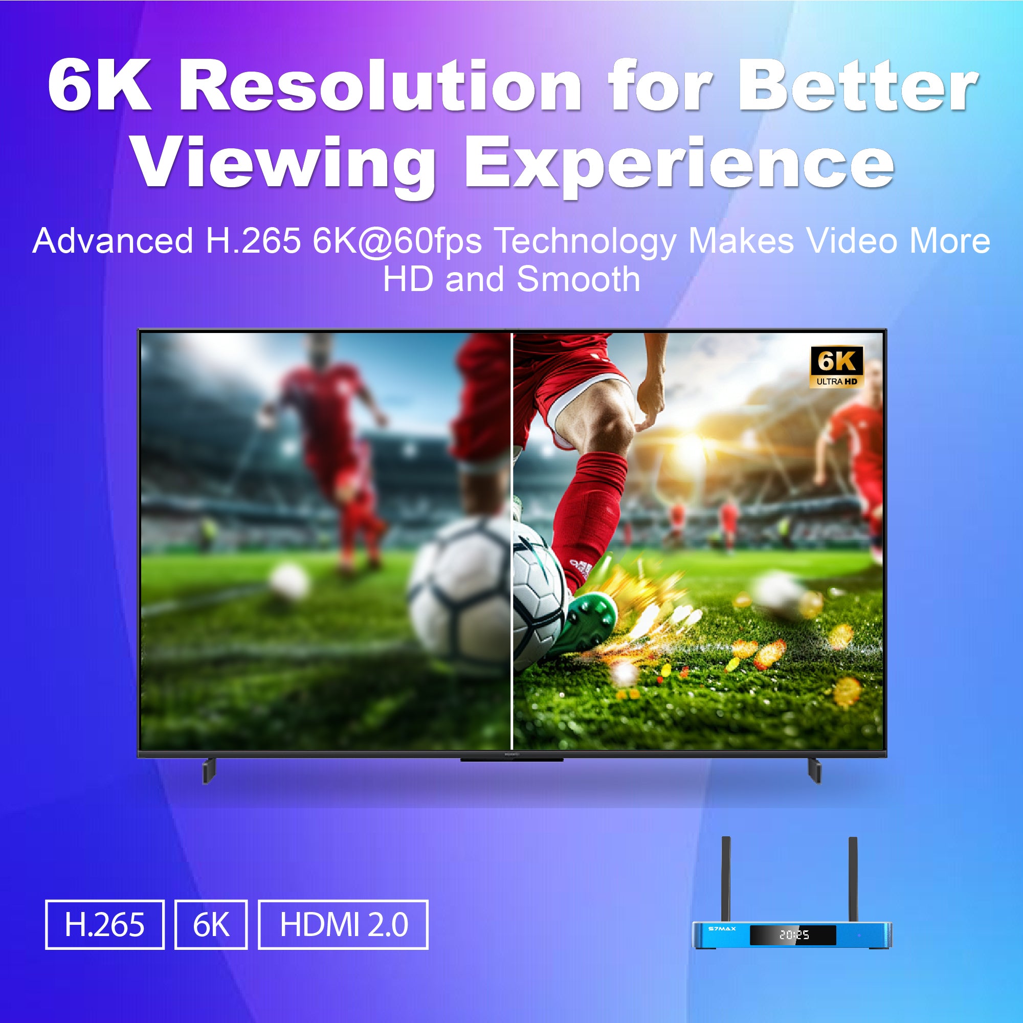 SuperBox S7 MAX Fully Loaded,2025 Newest Pack,4G+64G Powerful Smart Box,Time Shift, Parental Control Time,Super Powerful TV Box with Voice Remote Control,Ideal for Family